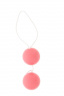 Розовые вагинальные шарики Vibratone DUO-BALLS
