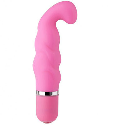 Розовый вибратор для G-массажа NEON EXTREME DREAM PINK - 11,4 см.