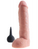 Телесный фаллоимитатор с функцией семяизвержения 11 Squirting Cock with balls - 27,9 см.