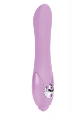 Вибромассажер Harlow 5-Function Silicone Rotating &amp; Vibrating Massager с ротацией  из силикона фиоле