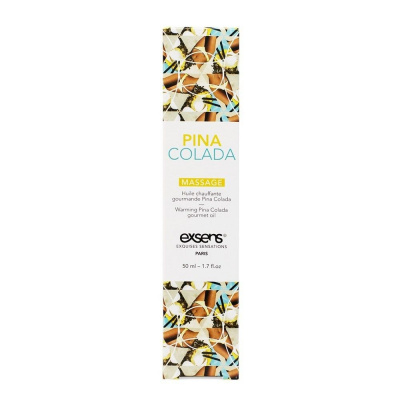Разогревающее массажное масло с ароматом пина колада Gourmet Pina Colada - 50 мл.