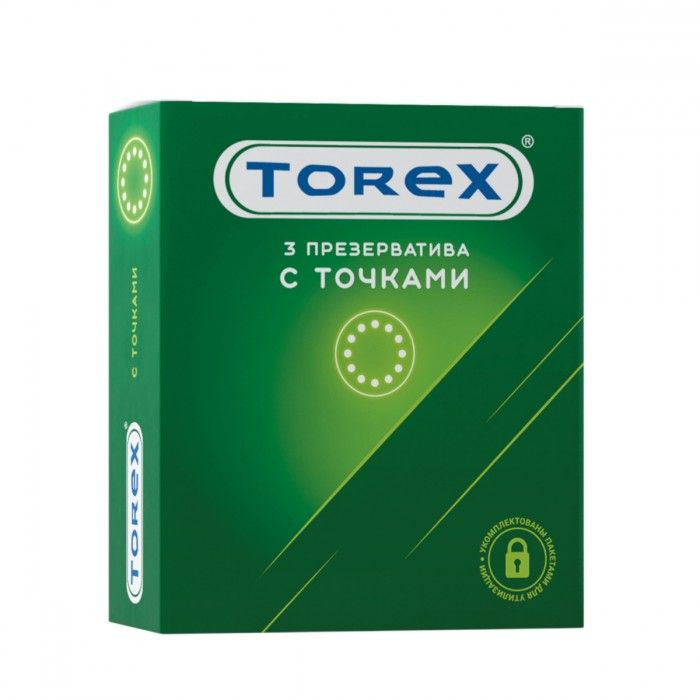 Текстурированные презервативы Torex С точками - 3 шт.