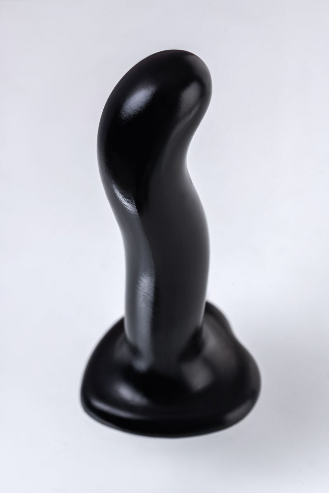 Черный стимулятор для пар P&G-Spot Dildo Size L - 19 см.