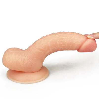 Телесный фаллоимитатор 7 The Ultra Soft Dude - 18 см.