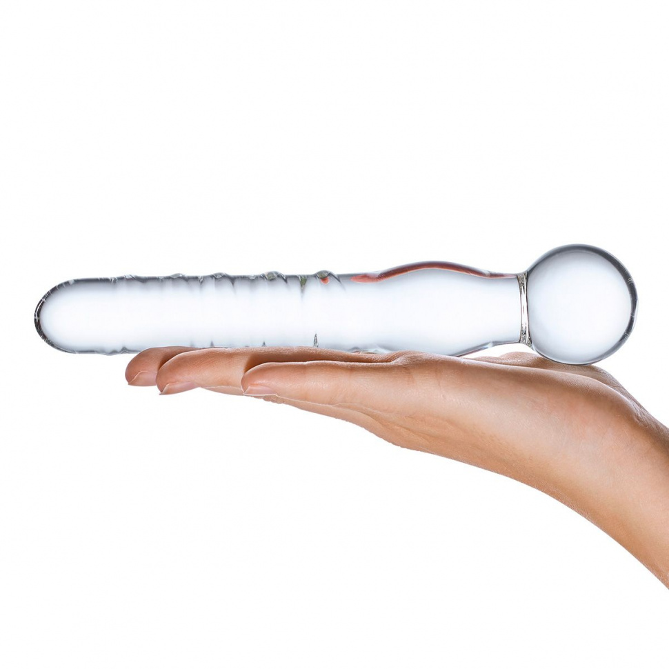 Стеклянный спиральный жезл Joystick, 20 см.