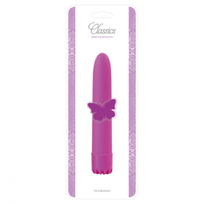 Пурпурный классический вибратор CLASSIC VIBE PURPLE LARGE - 20 см.