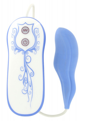 Голубой силиконовый стимулятор VIBE THERAPY DISCERNER 