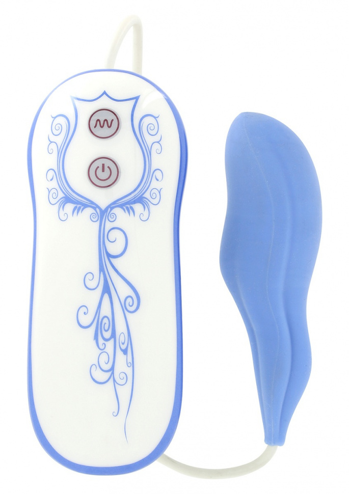 Голубой силиконовый стимулятор VIBE THERAPY DISCERNER