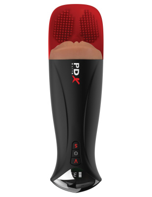 Мастурбатор-вагина в колбе с вибрацией Fuck-O-Matic Pro XL