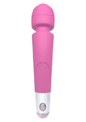 Розовый вибромассажер Soft Touch Body Wand - 20 см.