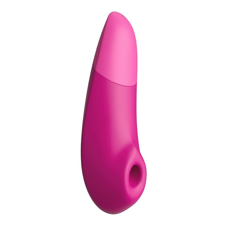 Розовый бесконтактный клиторальный стимулятор Womanizer Enhance с вибрацией