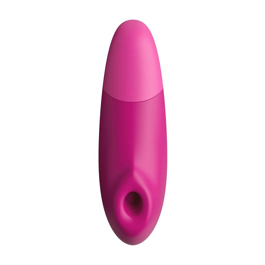 Розовый бесконтактный клиторальный стимулятор Womanizer Enhance с вибрацией