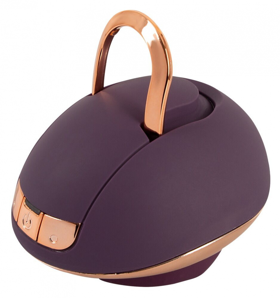 Фиолетовый вращающийся массажёр для вульвы Rotating Vulva Massager