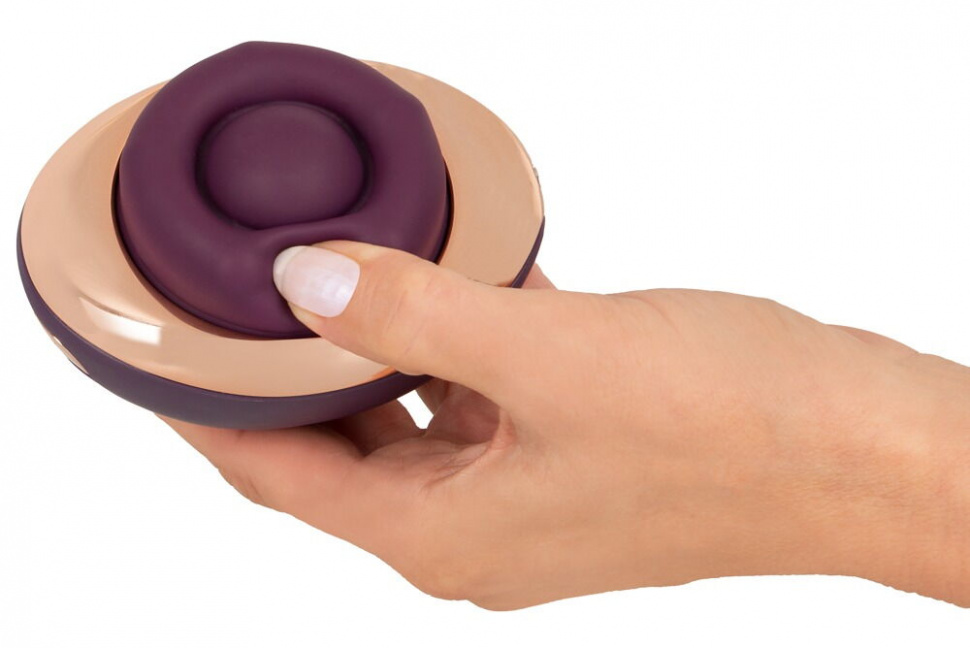 Фиолетовый вращающийся массажёр для вульвы Rotating Vulva Massager
