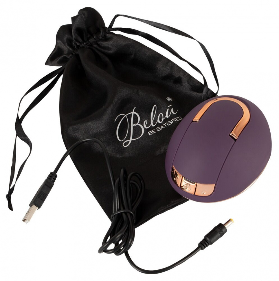Фиолетовый вращающийся массажёр для вульвы Rotating Vulva Massager