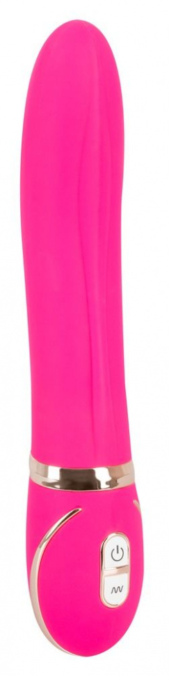 Розовый вибромассажер для точки G Glam Up Pink GR - 22 см.