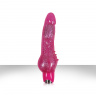 Розовый реалистичный вибромассажер Starlight Gems Aries Vibrating Massager - 20,3 см.