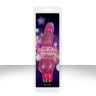 Розовый реалистичный вибромассажер Starlight Gems Aries Vibrating Massager - 20,3 см.