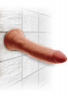 Кофейный фаллоимитатор на присоске 7 Triple Density Cock - 21 см.