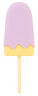 Сиреневый мини-вибратор в форме пломбира Vibrating Popsicle
