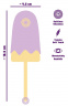 Сиреневый мини-вибратор в форме пломбира Vibrating Popsicle