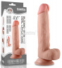 Телесный фаллоимитатор Sliding Skin Dual-Layered 8.0 - 20 см.