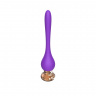 Фиолетовый вибромассажер Nipple Vibrator - 14,5 см.