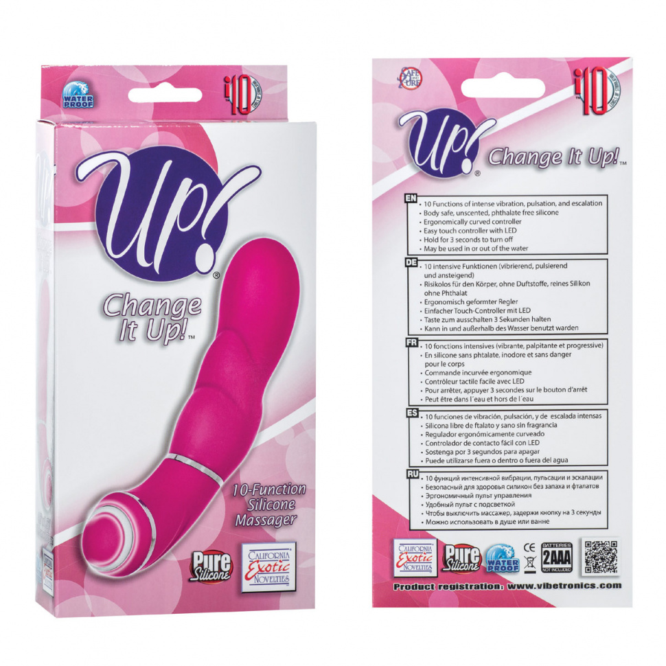 Розовый 10-скоростной вибратор Change it Up!