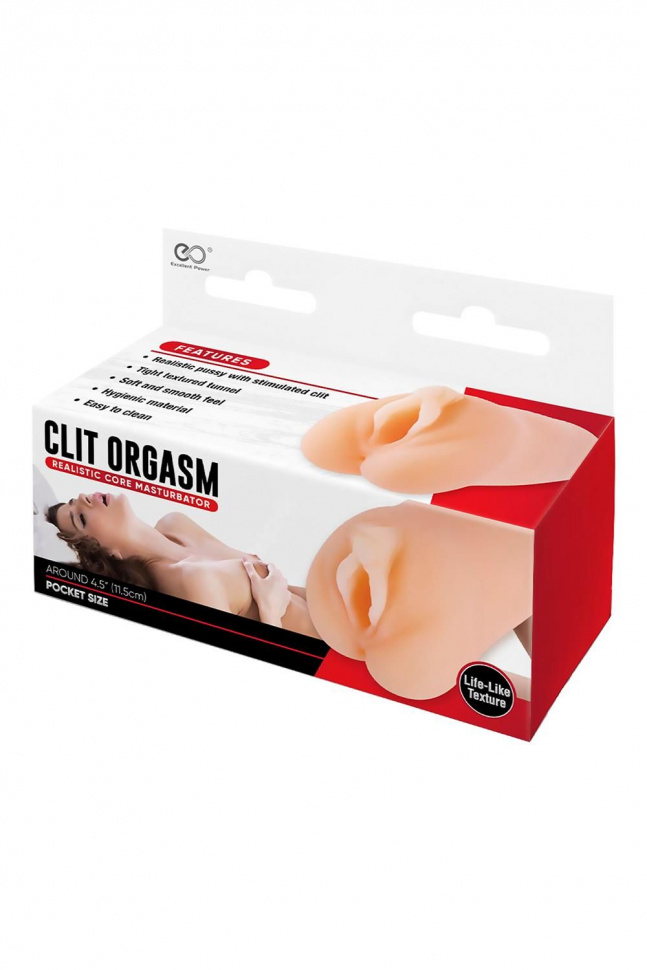 Телесный мастурбатор-вагина Realistic Masturbator With Stimulated Clit