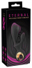 Черный вибратор-кролик с функцией расширения Inflatable Rabbit Vibrator - 18,3 см.