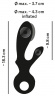 Черный вибратор-кролик с функцией расширения Inflatable Rabbit Vibrator - 18,3 см.