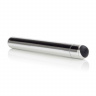 Серебристый тонкий вибромассажёр 5-FUNCTION PRECIOUS METAL SLIMS SILVER - 14 см.