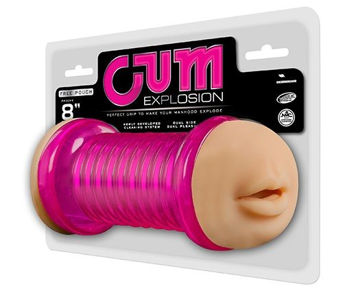 Двусторонний мастурбатор CUM EXPLOSION MASTURBATOR MOUTH & VAGINA - ротик и вагина
