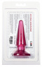 Розовая конусообразная анальная втулка BUTT PLUG - 9,5 см.