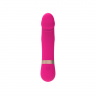 Розовый мини-вибратор с загнутой головкой Dildo Vibe - 11,7 см.