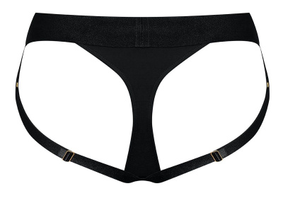 Черные трусики для насадок Heroine Lingerie Harness - size M