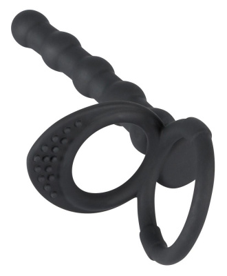Насадка на пенис для двойного проникновения Cock &amp; ball ring