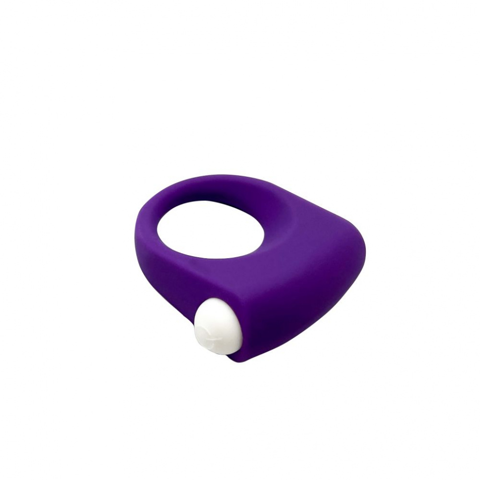 Фиолетовое эрекционное кольцо Puggle Vibrating Ring with Bullet