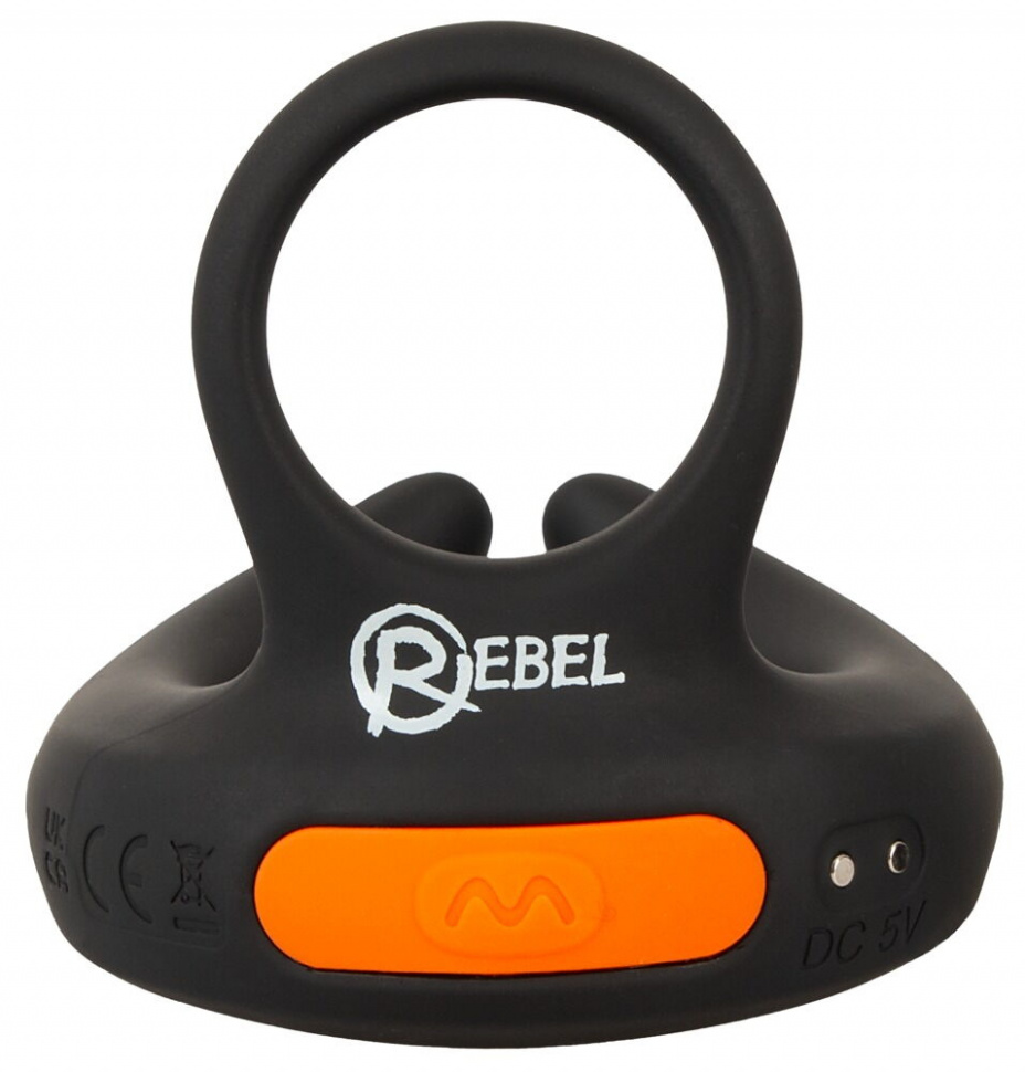 Черный вибростимулятор мошонки RC Scrotum Stimulator with Vibration