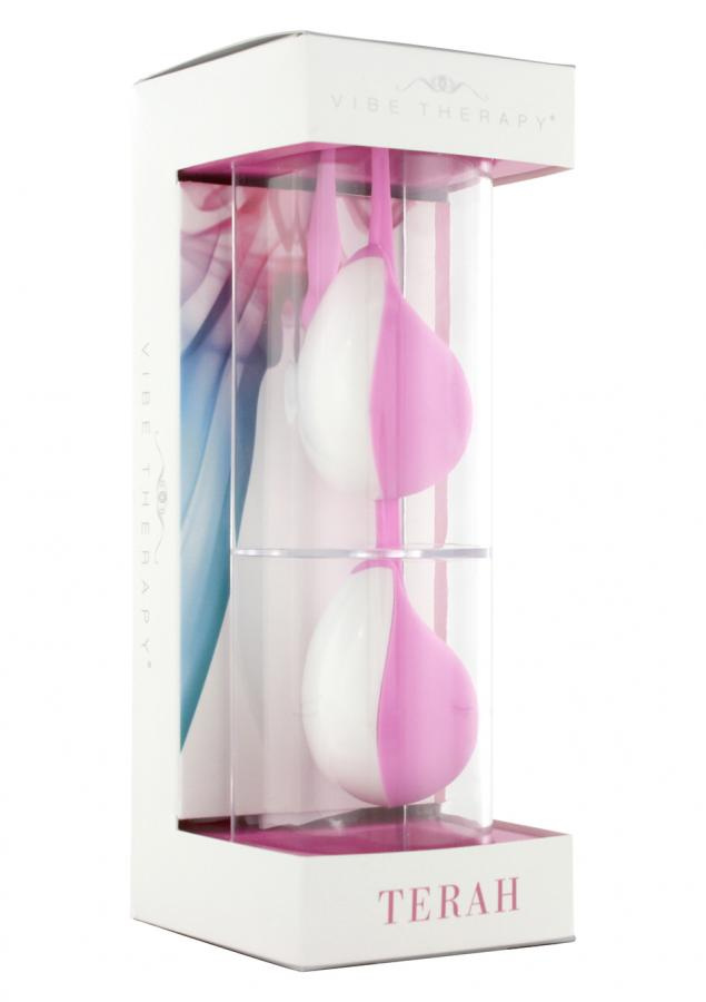 Розовые силиконовые шарики Vibe Therapy Terah