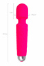 Розовый жезловый вибратор Peony - 20,5 см.