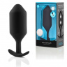 Черная анальная пробка для ношения B-vibe Snug Plug 6 - 17 см.
