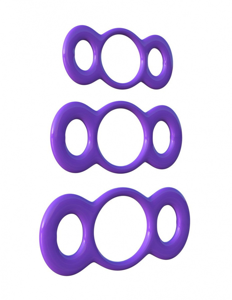 Набор из трех эрекционных колец 3-Ring Quick Release Trainer