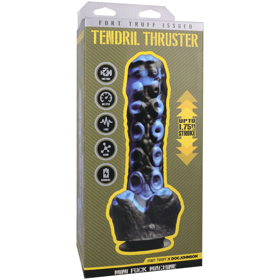 Черно-синяя мини-машина на присоске Tendril Thruster - 21,6 см.