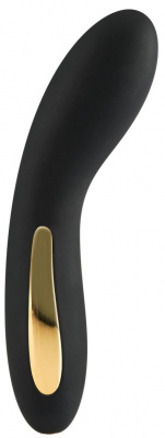 Черный вибромассажёр Luminate Vibrator - 17 см.