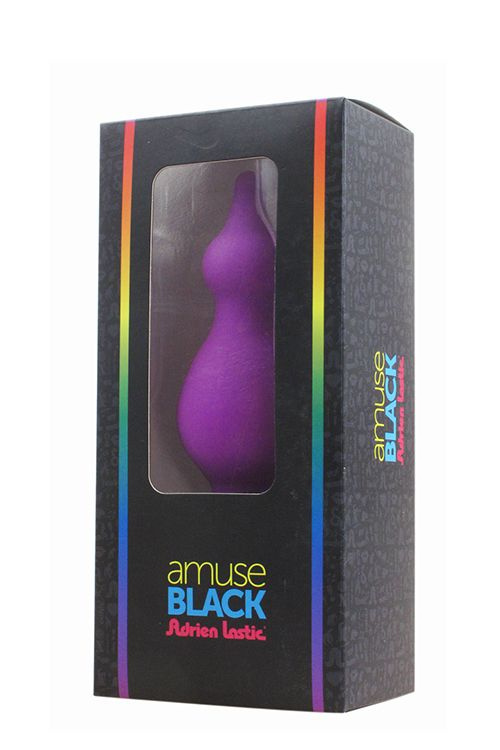 Фиолетовая фигурная пробка AMUSE PURPLE M - 11,5 см.