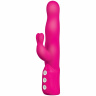 Розовый хай-тек вибромассажер iVibe Select iRabbit - 26 см.