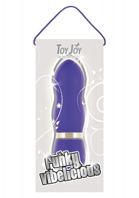 Фиолетовый вибромассажер FUNKY VIBELICIOUS - 11 см.