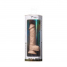 Телесный фаллоимитатор на присоске Real Skin Model 1 - 17,8 см.