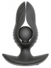 Черная расширяющаяся анальная пробка с вибрацией RC Inflatable Expander Plug with Vibration